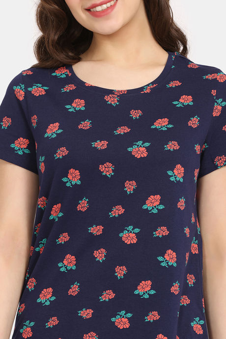 Rosaline Bloom Fest Knit Cotton Top (Pack of 2) - Blue Pink — image 11